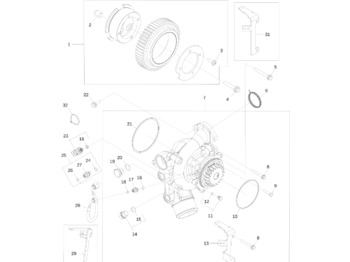 Bomba de refrigerante JOHN DEERE