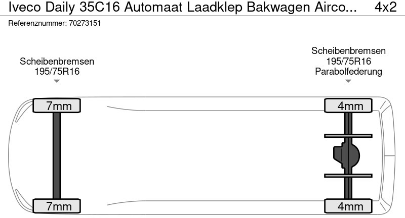 Furgoneta caja cerrada Iveco Daily 35C16 Automaat Laadklep Bakwagen Airco Meubelbak Koffer Gesloten laadbak 19m3 Airco: foto 21