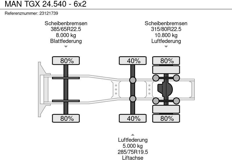 Cabeza tractora MAN TGX 24.540 - 6x2: foto 11