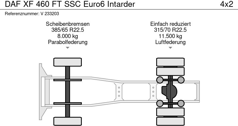 Cabeza tractora DAF XF 460 FT SSC Euro6 Intarder: foto 12