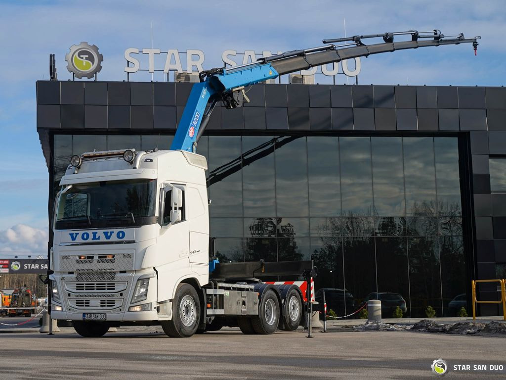 Cabeza tractora Volvo FH 550 6x2 HMF 3220 K-8 CRANE WINCH EURO 6 !: foto 1